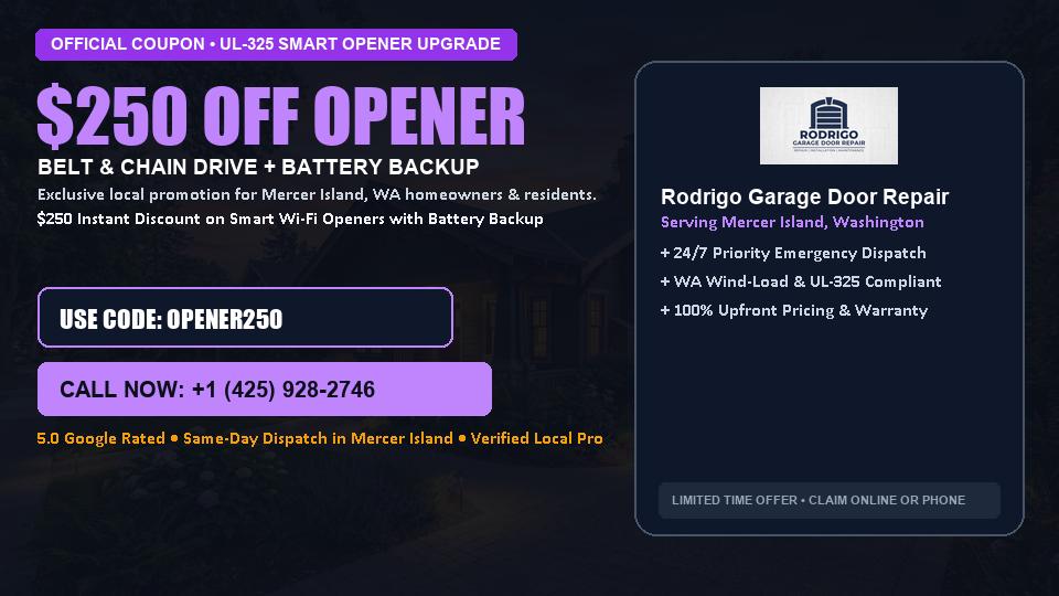 Rodrigo Garage Door Repair $250 OFF Premium LiftMaster Opener Installation